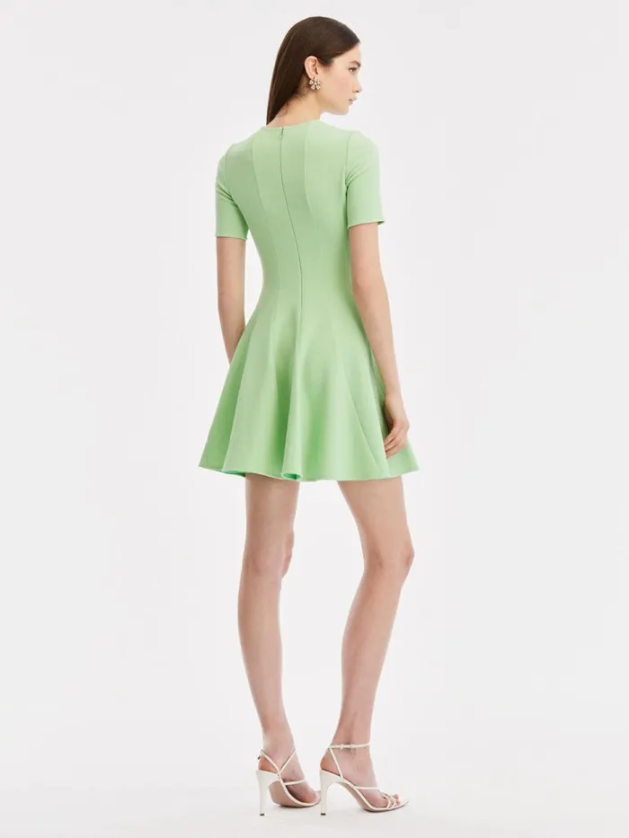 Women Dresses Oscar De La Renta Circular Cut Panel Dress Pistachio Women Dresses Oscar De La Renta Circular Cut Panel Dress Pistachio
