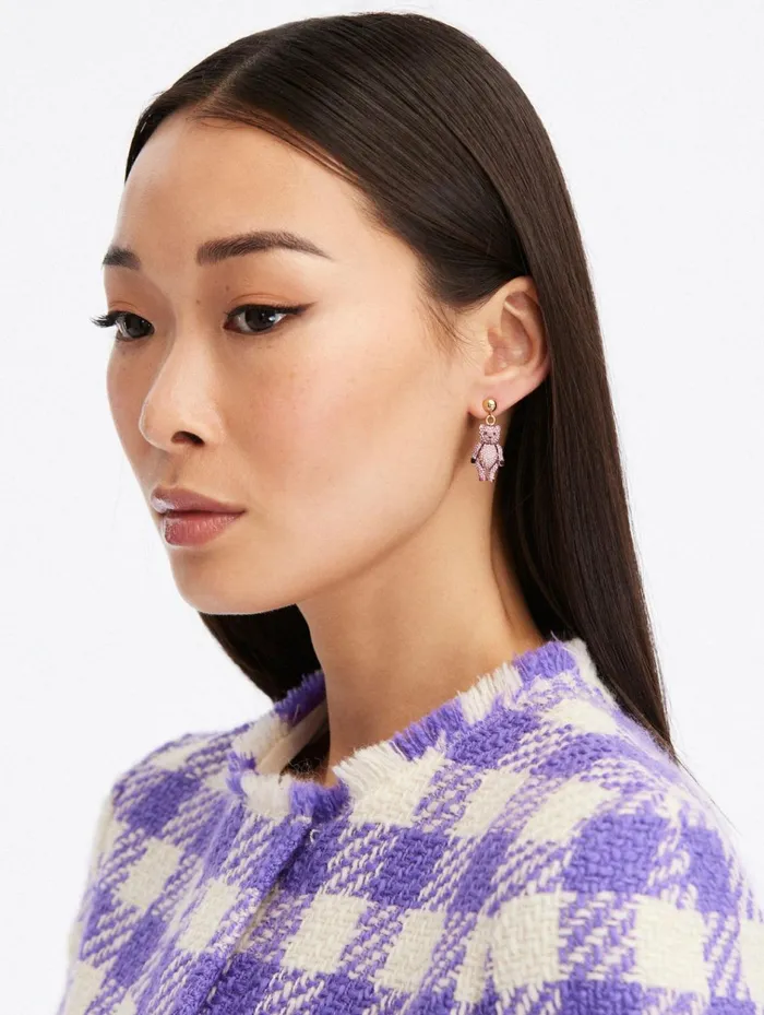 Women Earrings Oscar De La Renta Baby Bear Crystal Earrings Fuchsia Women Earrings Oscar De La Renta Baby Bear Crystal Earrings Fuchsia