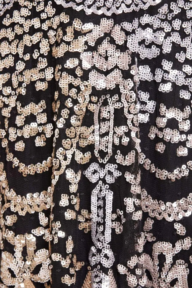 Women Embellished Dresses Needle and Thread Chandelier Gloss Gown Black