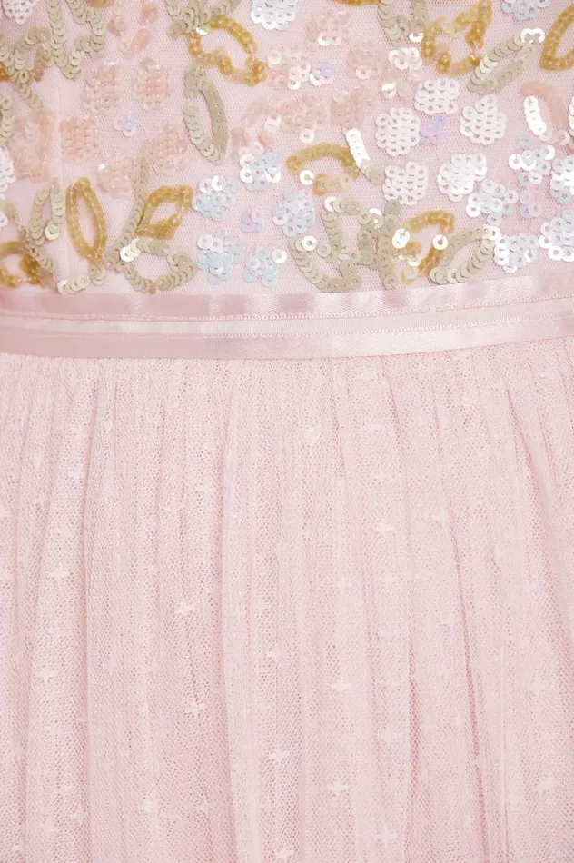 Women Embellished Dresses Needle and Thread Lena Bodice Ankle Gown Pink Women Embellished Dresses Needle and Thread Lena Bodice Ankle Gown Pink