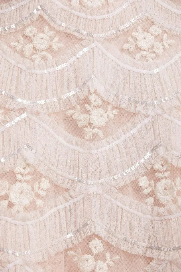 Women Embellished Dresses Needle and Thread Lunette Blossom Ankle Gown Pink