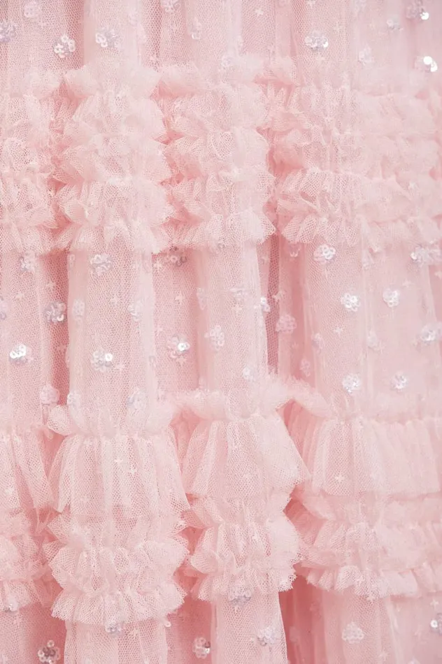 Women Embellished Dresses Needle and Thread Vivian VNeck Gown Pink Women Embellished Dresses Needle and Thread Vivian VNeck Gown Pink