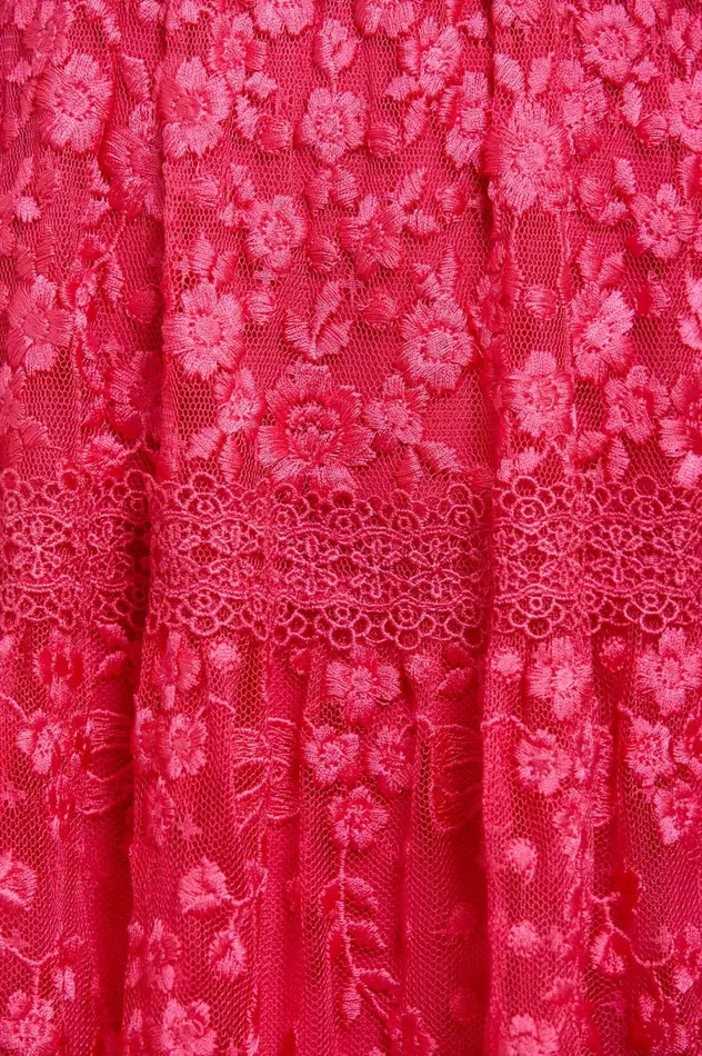 Women Embroidered Dresses Needle and Thread Celestia Ribbon Short Sleeve Ankle Gown Pink Women Embroidered Dresses Needle and Thread Celestia Ribbon Short Sleeve Ankle Gown Pink