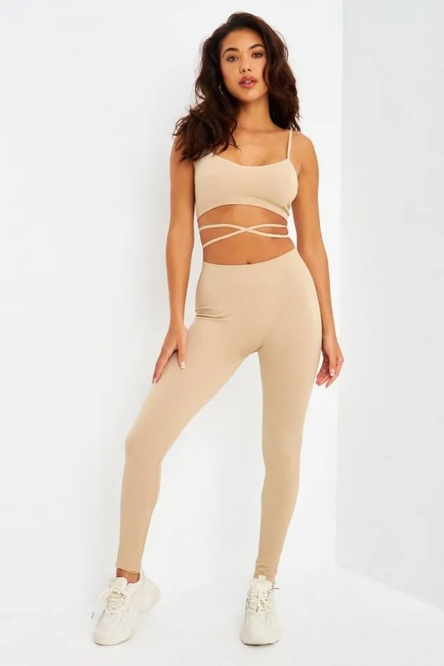 Women Ensemble 2 Pices Brassire Legging De Sport Beige Beige Brentiny Paris Sets With Top Bottoms Women Ensemble 2 Pices Brassire Legging De Sport Beige Beige Brentiny Paris Sets With Top Bottoms