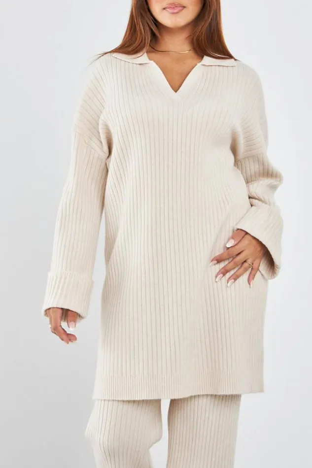 Women Ensemble 2 Pices Pull Pantalon Ctel Beige Beige Brentiny Paris Sweaters and Sweatshirts Women Ensemble 2 Pices Pull Pantalon Ctel Beige Beige Brentiny Paris Sweaters and Sweatshirts