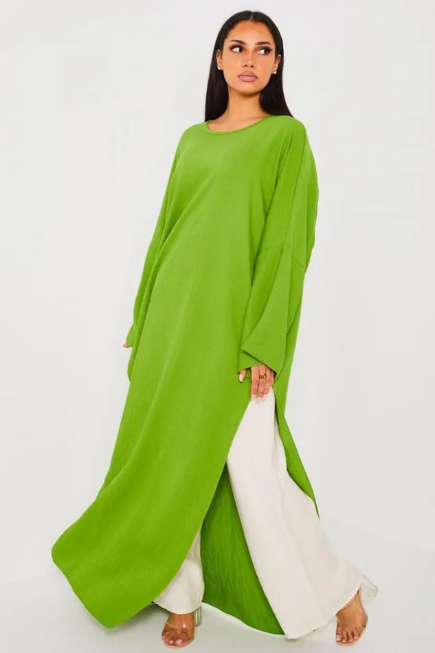 Women Ensemble 2 Pices Robe Pantalon Vert Et Beige Green Brentiny Paris Collection Ramadan Women Ensemble 2 Pices Robe Pantalon Vert Et Beige Green Brentiny Paris Collection Ramadan