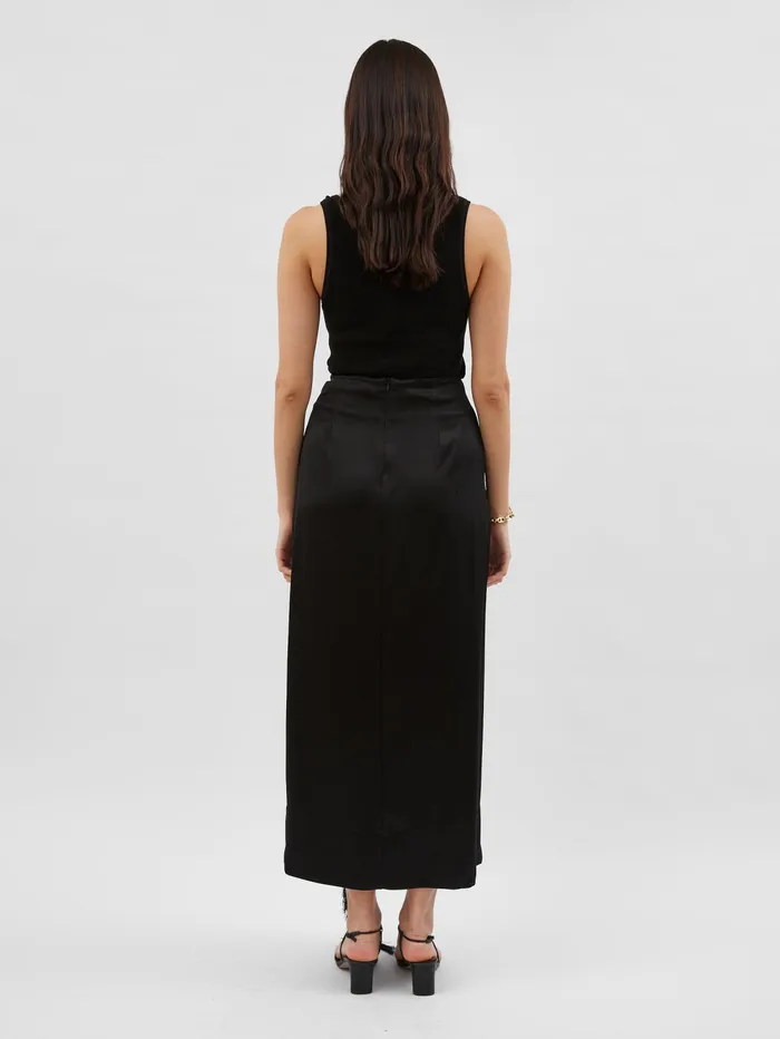 Women Esse Studios 8211 Mono Split Column Skirt In Black The UNDONE Skirts