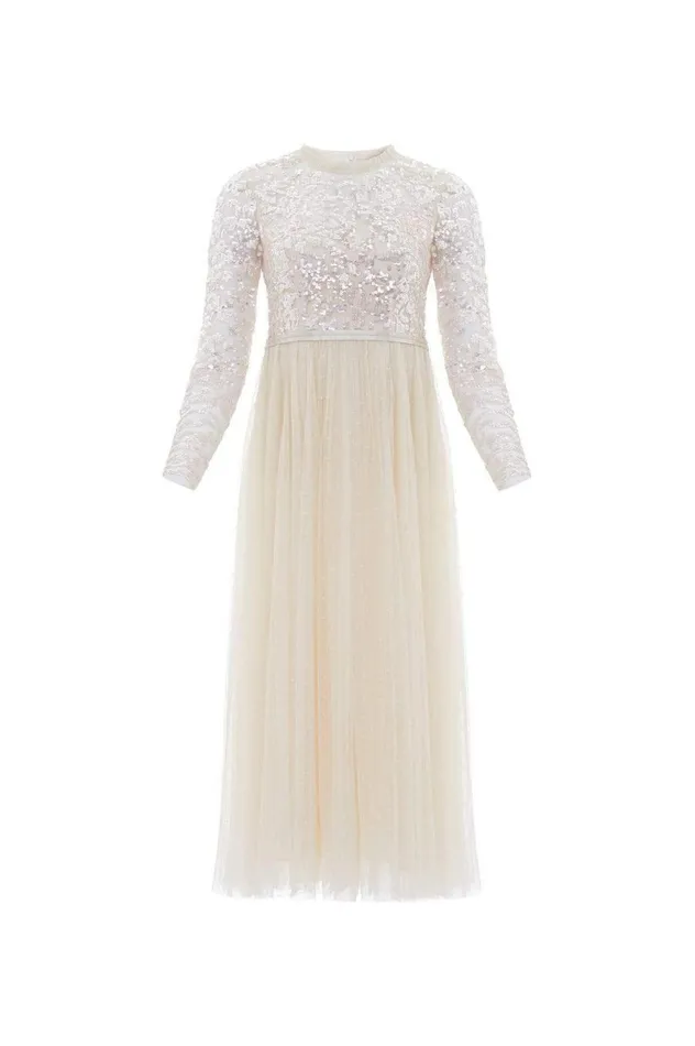 Women Exclusives Needle and Thread Tempest Bodice Ballerina Dress Champagne