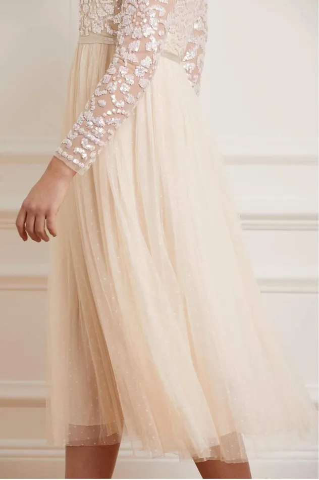 Women Exclusives Needle and Thread Tempest Bodice Ballerina Dress Champagne