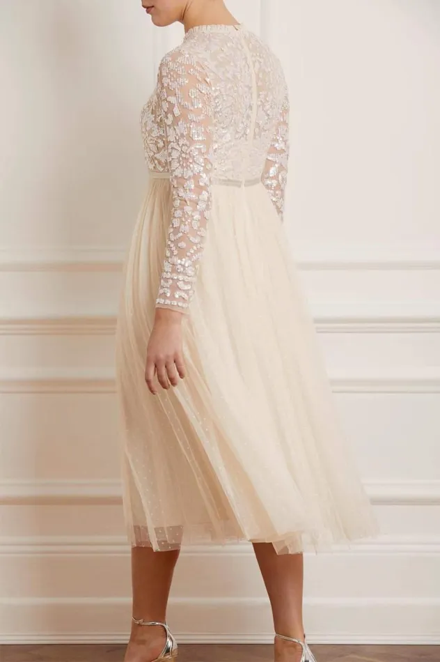 Women Exclusives Needle and Thread Tempest Bodice Ballerina Dress Champagne
