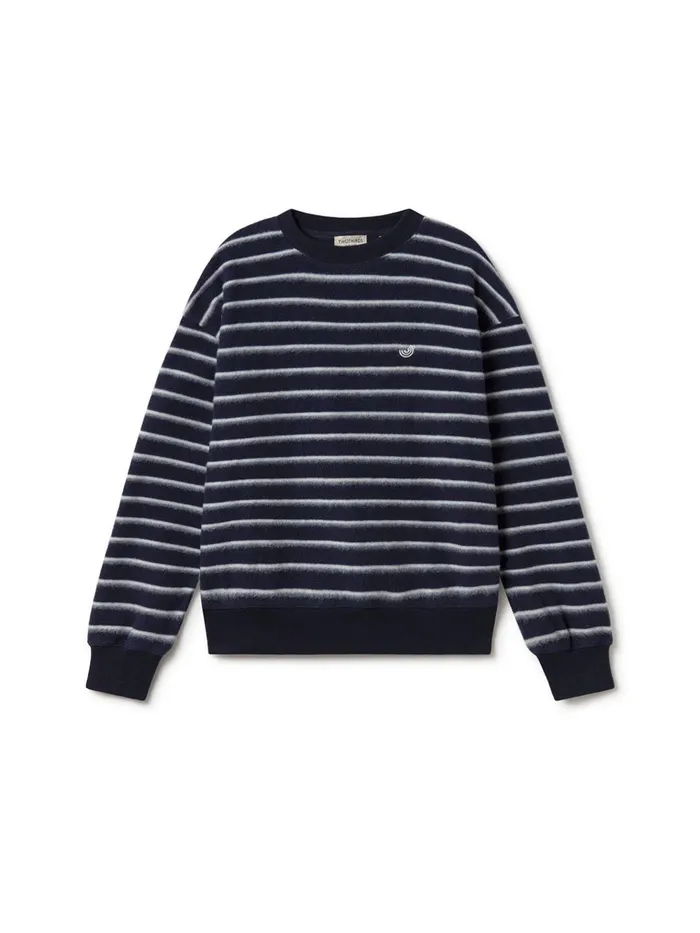 Women Fanad 8211 Navy Stripes TWOTHIRDS Sweatshirts