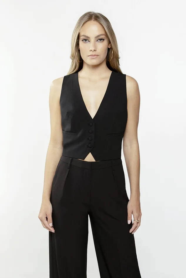 Women Fashion Tops Bardot Callista Vest In Black Black