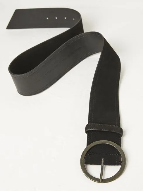 Women Fatface Belts Black Soft Wide Waist Belt Women Fatface Belts Black Soft Wide Waist Belt