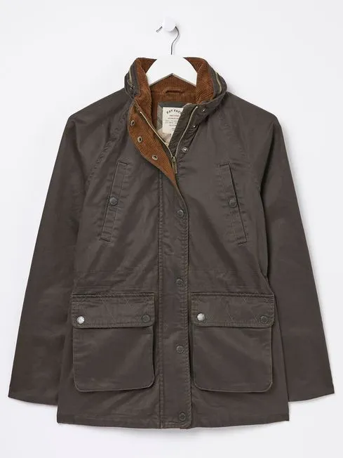 Women Fatface Coats and Jackets Brown Sussex Heritage Coat Women Fatface Coats and Jackets Brown Sussex Heritage Coat