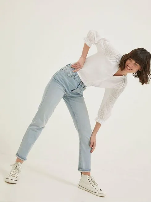 Women Fatface Jeans Blue Chesham Girlfriend Jeans Women Fatface Jeans Blue Chesham Girlfriend Jeans