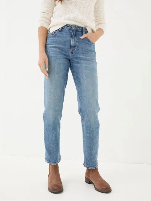 Women Fatface Jeans Blue Denim Boyfriend Chesham Girlfriend Jeans