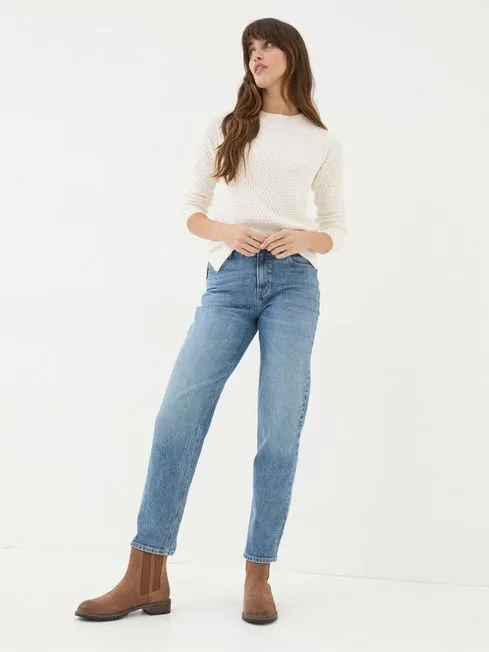 Women Fatface Jeans Blue Denim Boyfriend Chesham Girlfriend Jeans