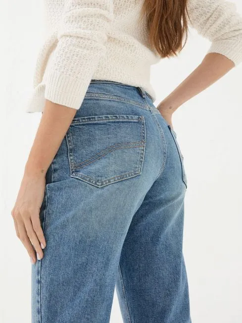 Women Fatface Jeans Blue Denim Boyfriend Chesham Girlfriend Jeans