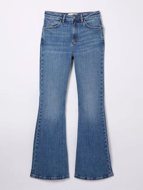 Women Fatface Jeans Farah Blue Flare Jeans Women Fatface Jeans Farah Blue Flare Jeans