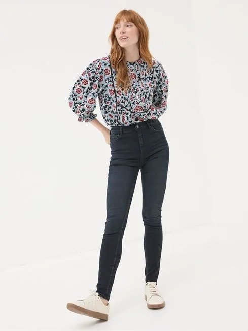 Women Fatface Jeans Harlow Denim Dark Blue Highwaist Skinny Jeans Women Fatface Jeans Harlow Denim Dark Blue Highwaist Skinny Jeans