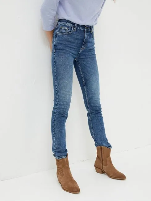 Women Fatface Jeans Sway Blue Slim Jeans
