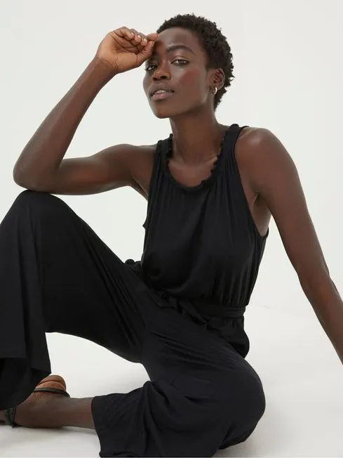 Women Fatface Jumpsuits and Playsuits Black Haylie Jersey Jumpsuit Women Fatface Jumpsuits and Playsuits Black Haylie Jersey Jumpsuit