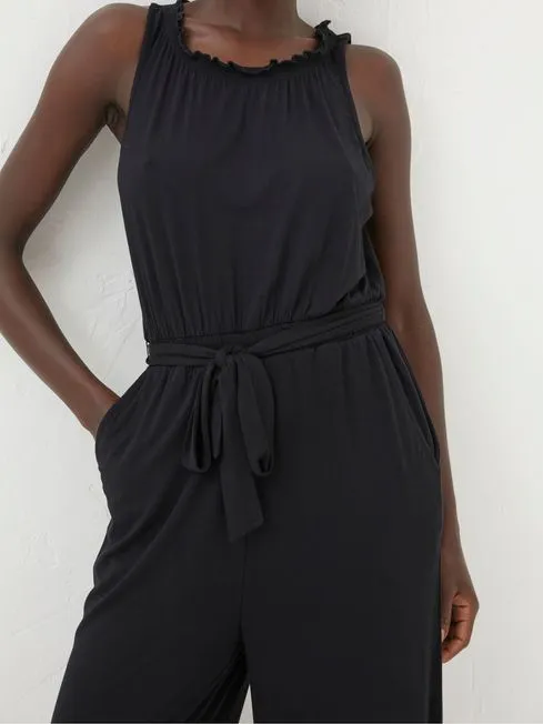 Women Fatface Jumpsuits and Playsuits Black Haylie Jersey Jumpsuit Women Fatface Jumpsuits and Playsuits Black Haylie Jersey Jumpsuit