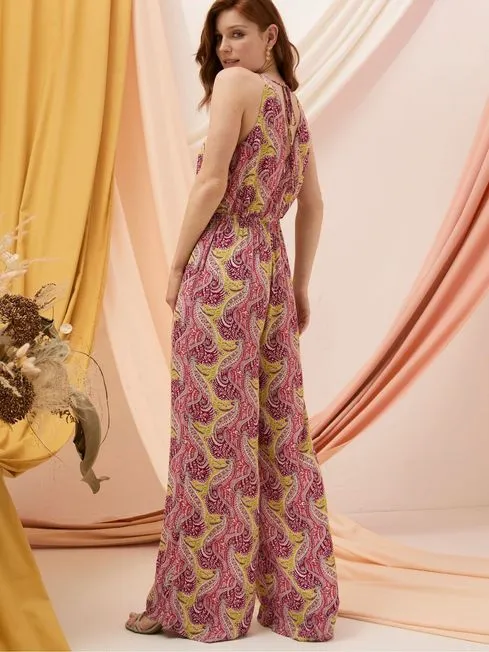 Women Fatface Jumpsuits and Playsuits Tura Orange Paisley Jumpsuit Women Fatface Jumpsuits and Playsuits Tura Orange Paisley Jumpsuit