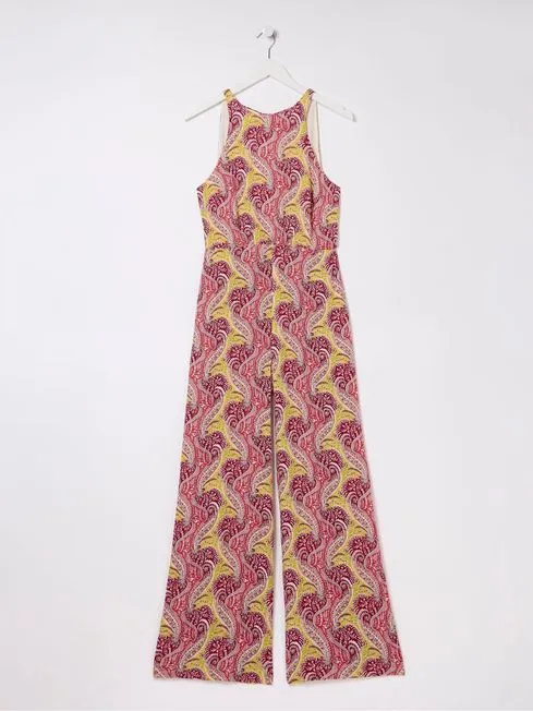 Women Fatface Jumpsuits and Playsuits Tura Orange Paisley Jumpsuit Women Fatface Jumpsuits and Playsuits Tura Orange Paisley Jumpsuit