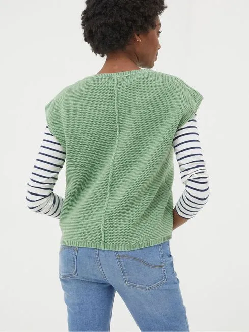 Women Fatface Knitwear Eden Green Knitted Crew Jumper Women Fatface Knitwear Eden Green Knitted Crew Jumper