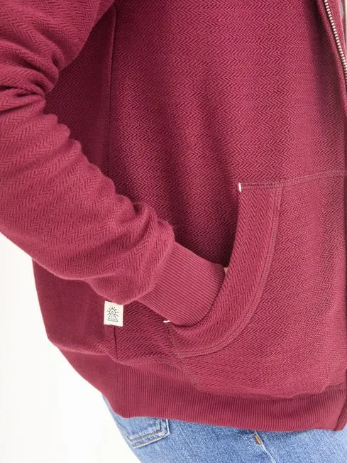 Women Fatface Loungewear Amy Dark Red Nep Borg Lined Zip Through Hoodie Women Fatface Loungewear Amy Dark Red Nep Borg Lined Zip Through Hoodie