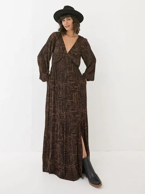 Women Fatface Maxi Dresses Noelle Black Maxi Dress Women Fatface Maxi Dresses Noelle Black Maxi Dress
