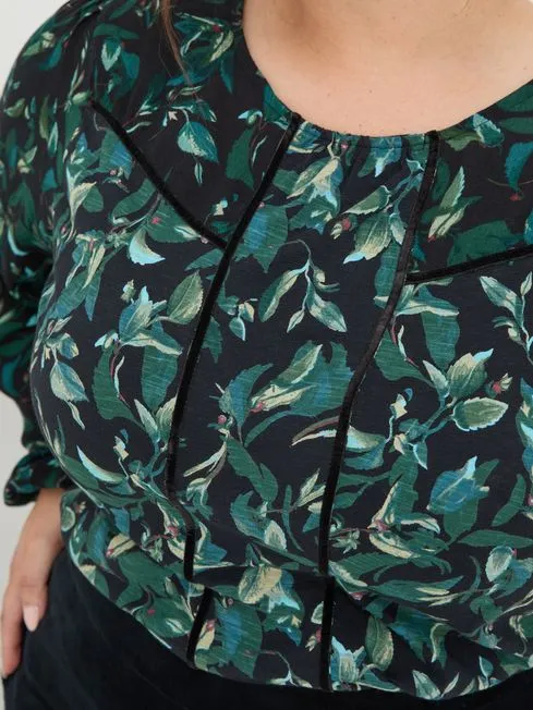 Women Fatface Shirts and Blouses Black Dark Skies Charlee Leaves Top Women Fatface Shirts and Blouses Black Dark Skies Charlee Leaves Top