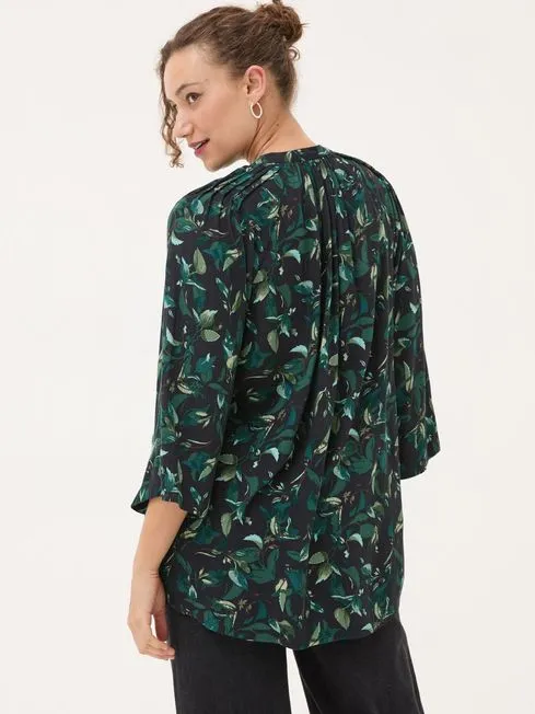 Women Fatface Shirts and Blouses Black Dark Skies Tia Button Longline Blouse Women Fatface Shirts and Blouses Black Dark Skies Tia Button Longline Blouse
