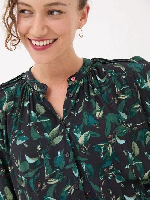 Women Fatface Shirts and Blouses Black Dark Skies Tia Button Longline Blouse Women Fatface Shirts and Blouses Black Dark Skies Tia Button Longline Blouse