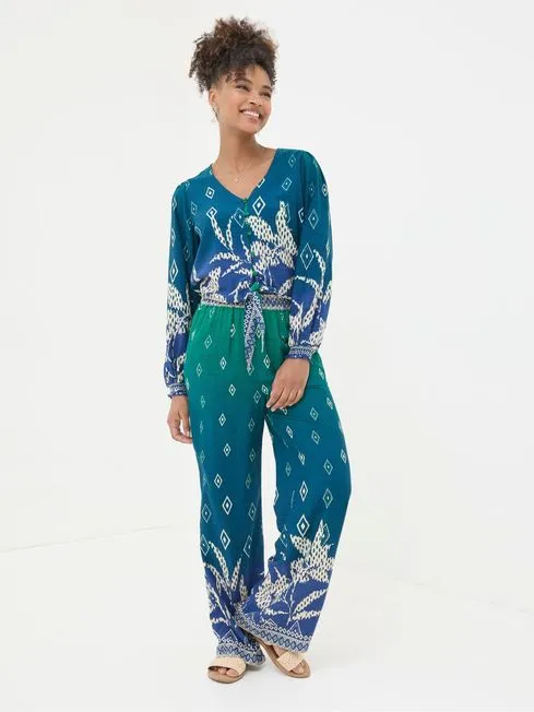Women Fatface Shirts and Blouses Margot Blue Ombre Leaves Blouse Women Fatface Shirts and Blouses Margot Blue Ombre Leaves Blouse