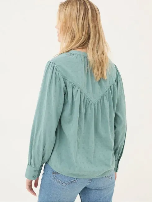 Women Fatface Shirts and Blouses Mathilde Teal Blue Blouse Women Fatface Shirts and Blouses Mathilde Teal Blue Blouse