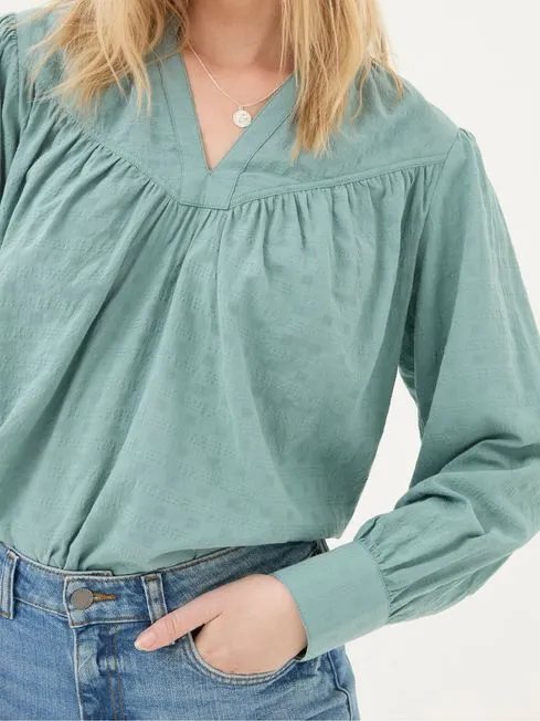Women Fatface Shirts and Blouses Mathilde Teal Blue Blouse Women Fatface Shirts and Blouses Mathilde Teal Blue Blouse
