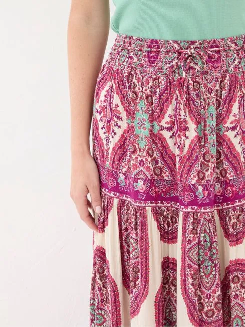 Women Fatface Skirts Jayla Purple Detail Paisley Maxi Skirt