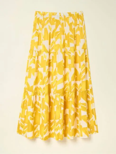 Women Fatface Skirts Yellow Marina Med Geo CottonLinen Mix Maxi Skirt Women Fatface Skirts Yellow Marina Med Geo CottonLinen Mix Maxi Skirt