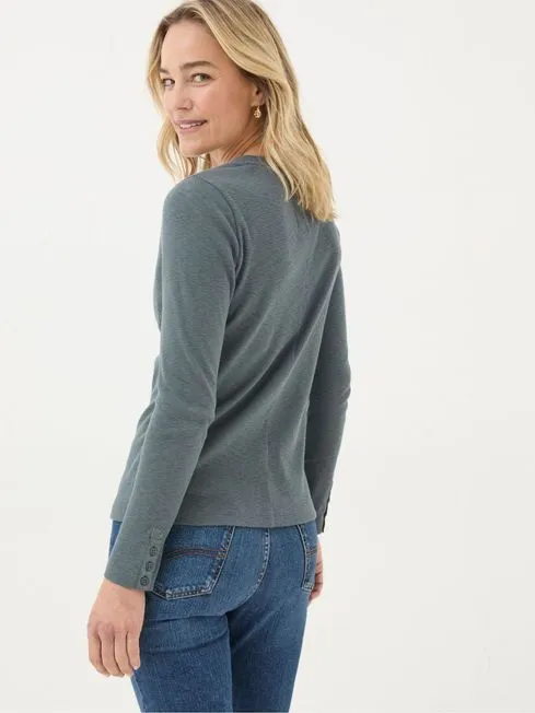 Women Fatface Tops and TShirts Callie Grey Long Sleeve Top