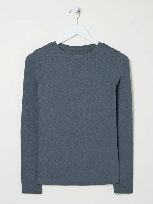 Women Fatface Tops and TShirts Callie Grey Long Sleeve Top