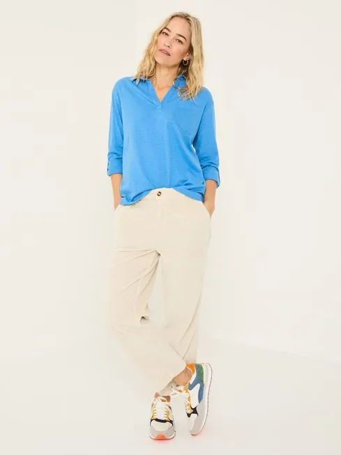 Women Fatface Tops and TShirts Paige Bright Blue 100 Organic Cotton Jersey Shirt Women Fatface Tops and TShirts Paige Bright Blue 100 Organic Cotton Jersey Shirt