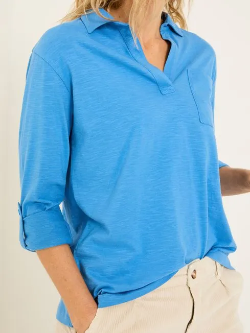 Women Fatface Tops and TShirts Paige Bright Blue 100 Organic Cotton Jersey Shirt Women Fatface Tops and TShirts Paige Bright Blue 100 Organic Cotton Jersey Shirt