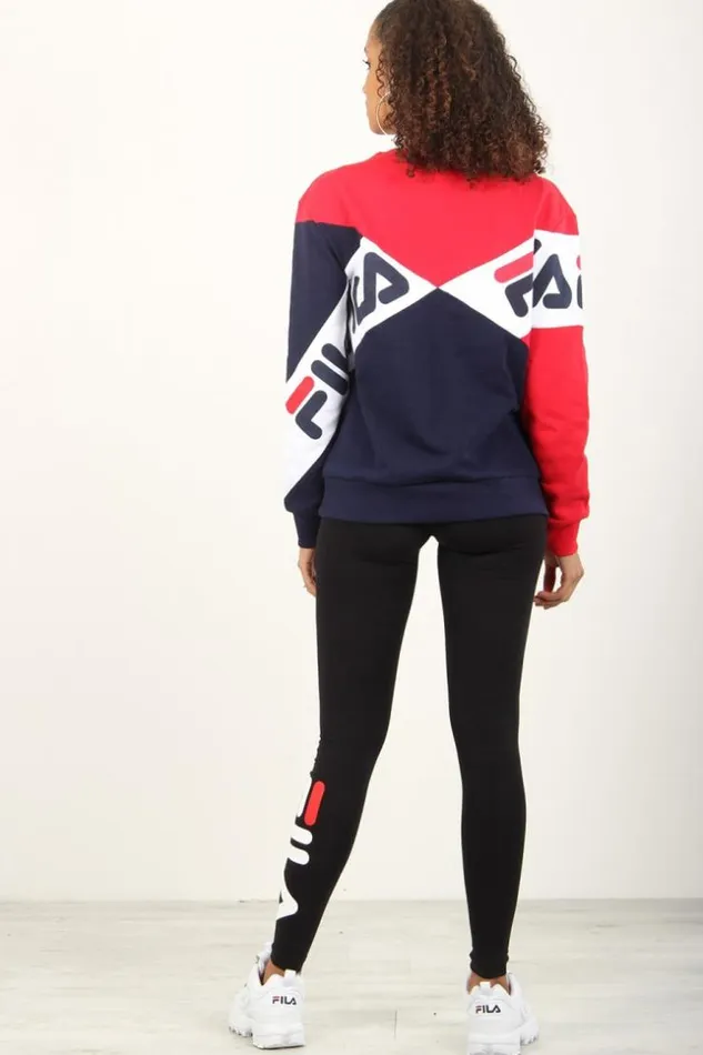 Women Fila Lidia Boyfriend Fit Sweatshirt Brentiny Paris Sweaters and Sweatshirts