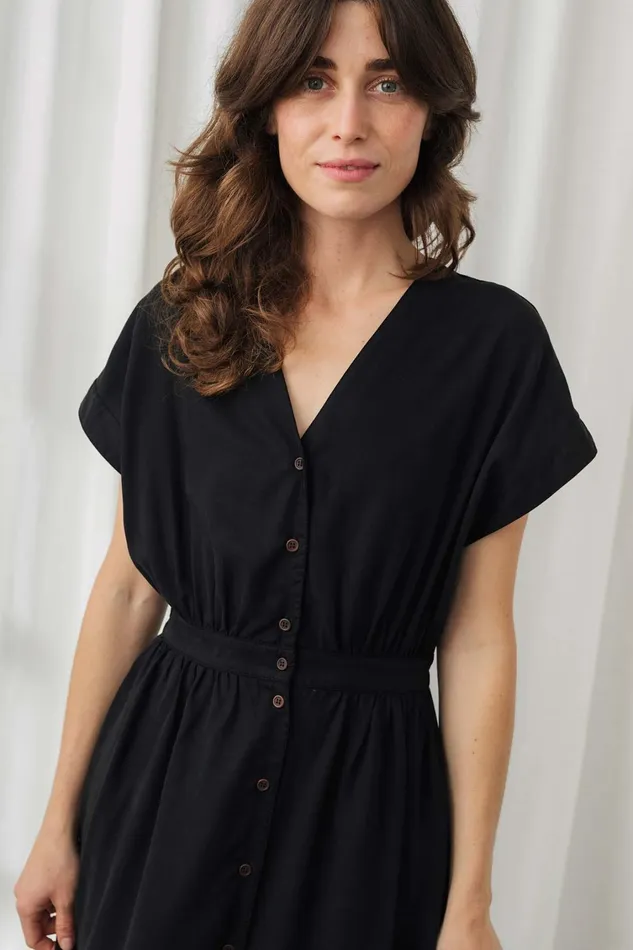 Women Folegandros 8211 Black TWOTHIRDS Dresses