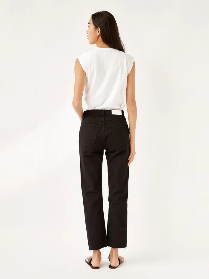 Women Frame Denim 8211 Le Mid Rise Muscle Tee In White The UNDONE Tops