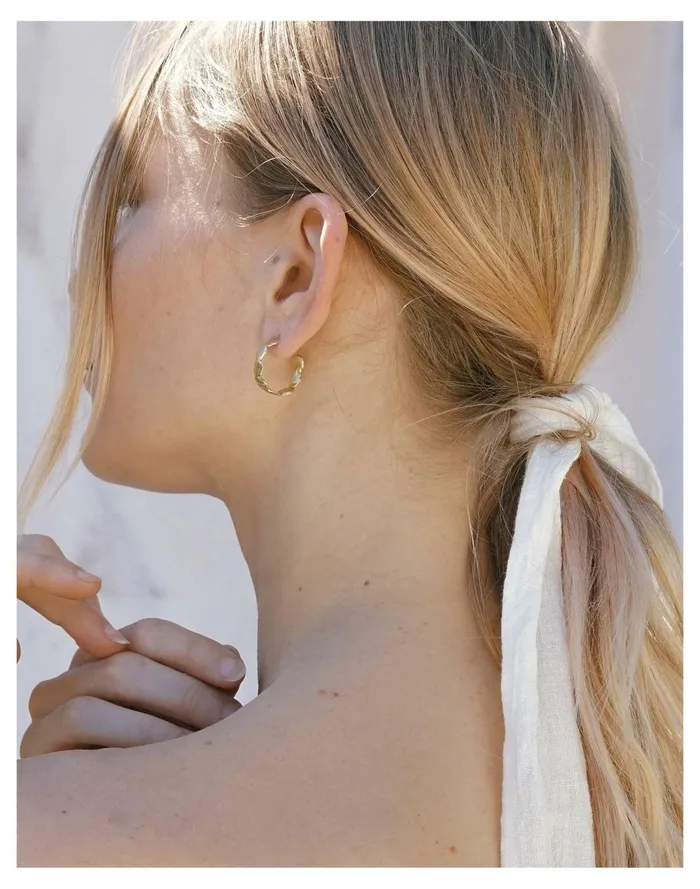 Women Goldeluxe Jewelry Reverie Hoop Earrings Brass Madewell Earrings Women Goldeluxe Jewelry Reverie Hoop Earrings Brass Madewell Earrings