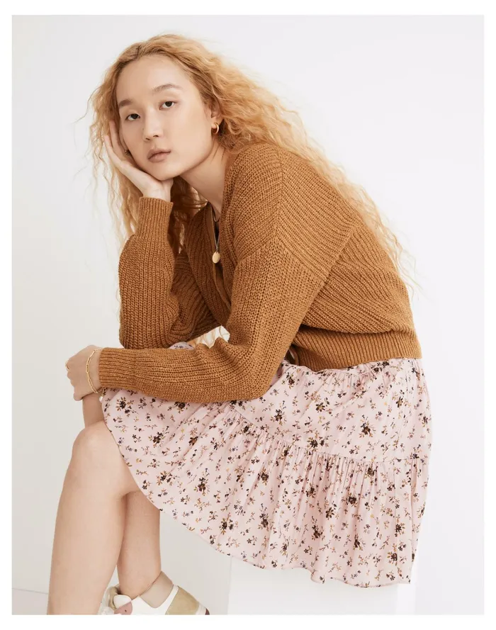 Women Greywood Crop Cardigan Sweater Toffee Madewell Sweaters Women Greywood Crop Cardigan Sweater Toffee Madewell Sweaters