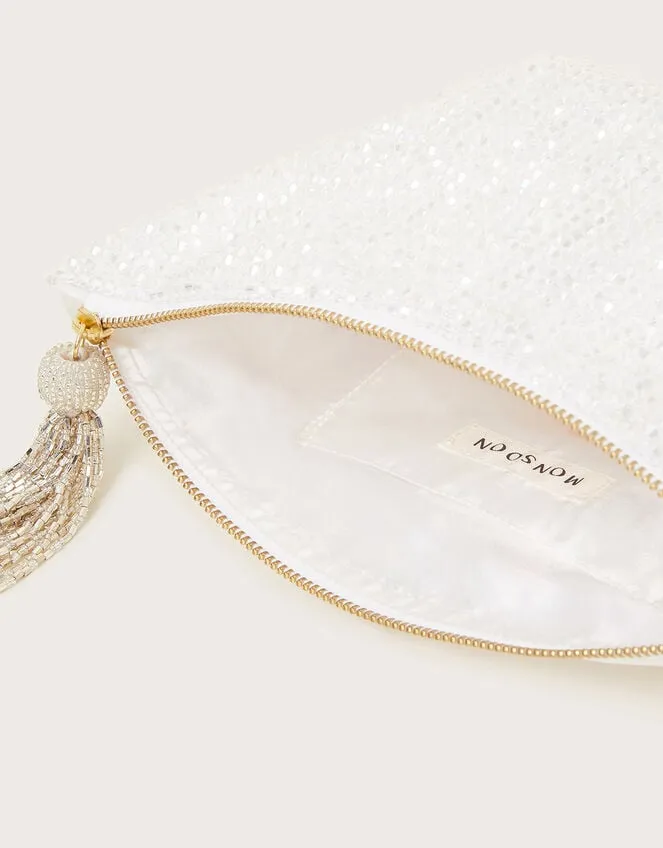 Women HandBeaded Zip Pouch Monsoon Bags and Purses